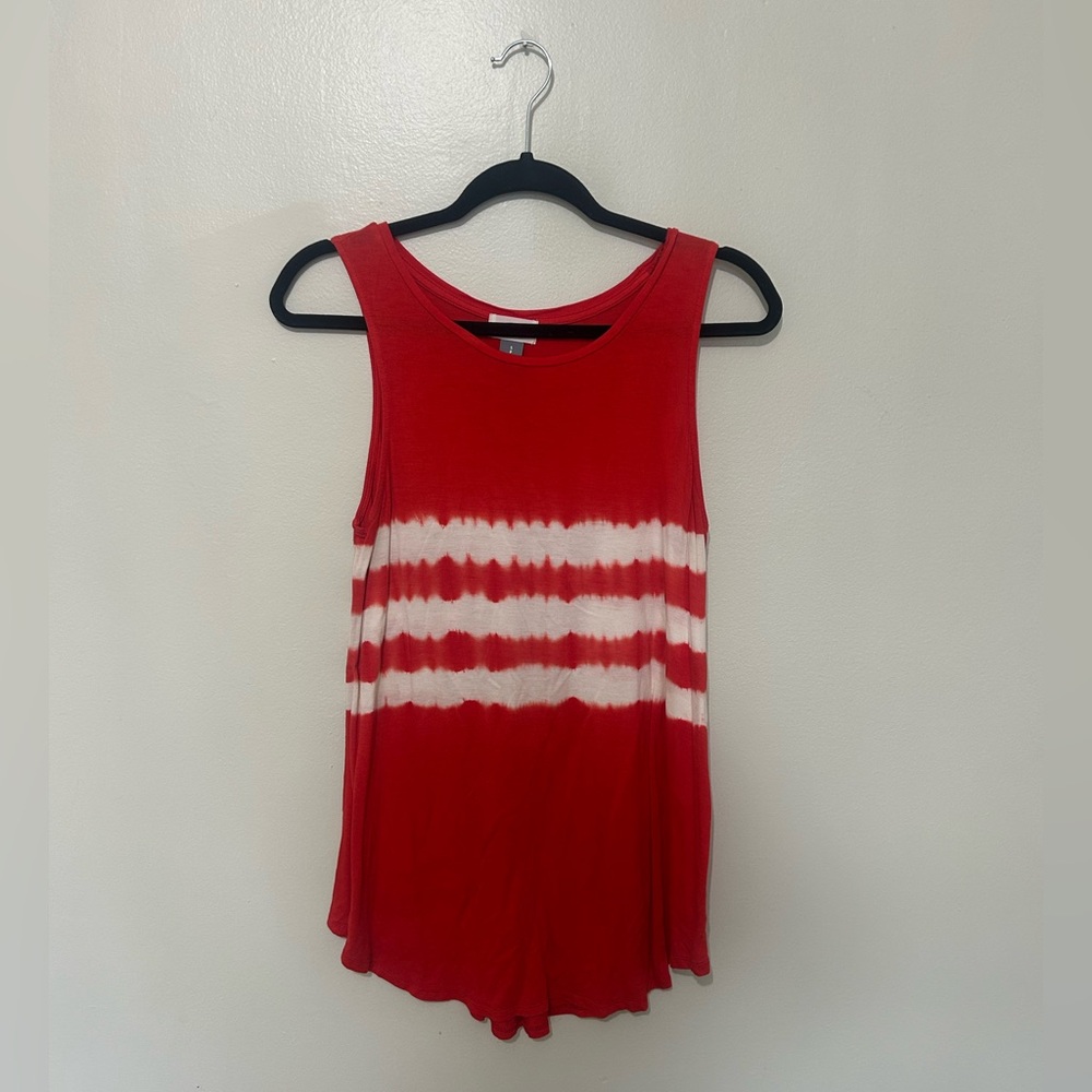 OLD NAVY | Red and White Striped Tank Top, Size Small